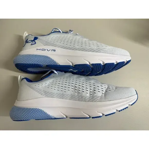NEW Under Armour HOVR Turbulence Running Shoes Mens 13 White Blue 3025419 100